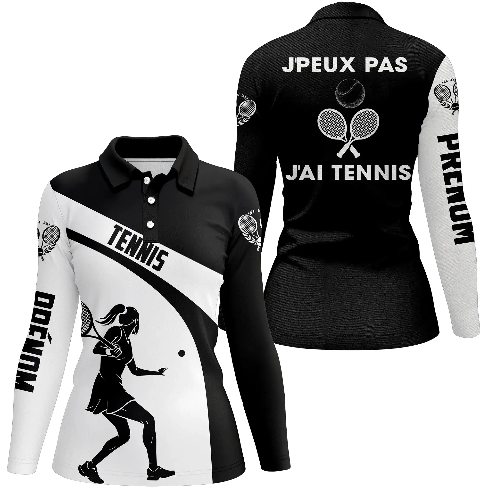 Polo Tennis Performance, J'peux Pas J'ai Tennis, Cadeau Personnalisé Joueur De Tennis - CT20102338