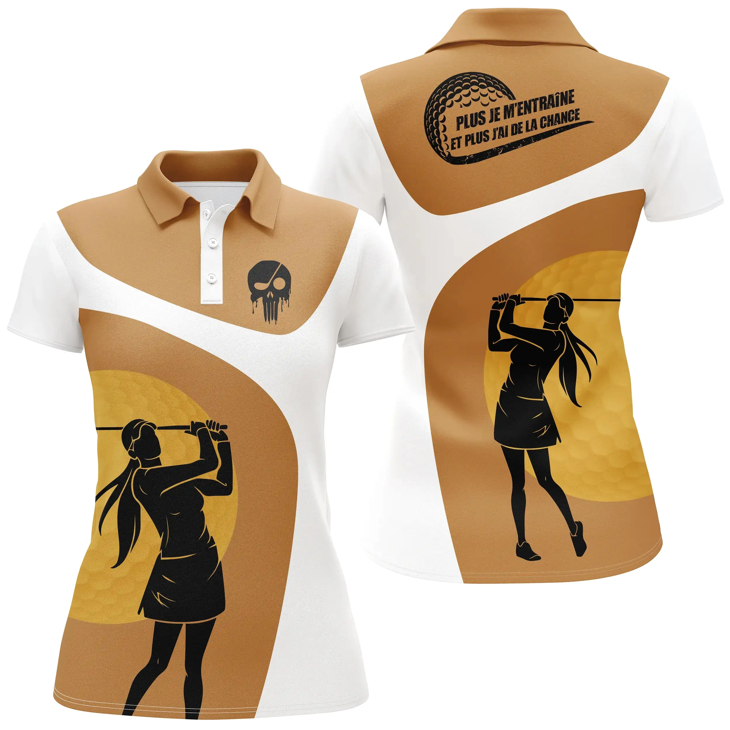 Polo à Séchage Rapide pour Fan de Golf, Golfeur, Golfeuse, Polo de Sport Homme Femme, Polo Shirts de Golf, Cadeau Original Golfe