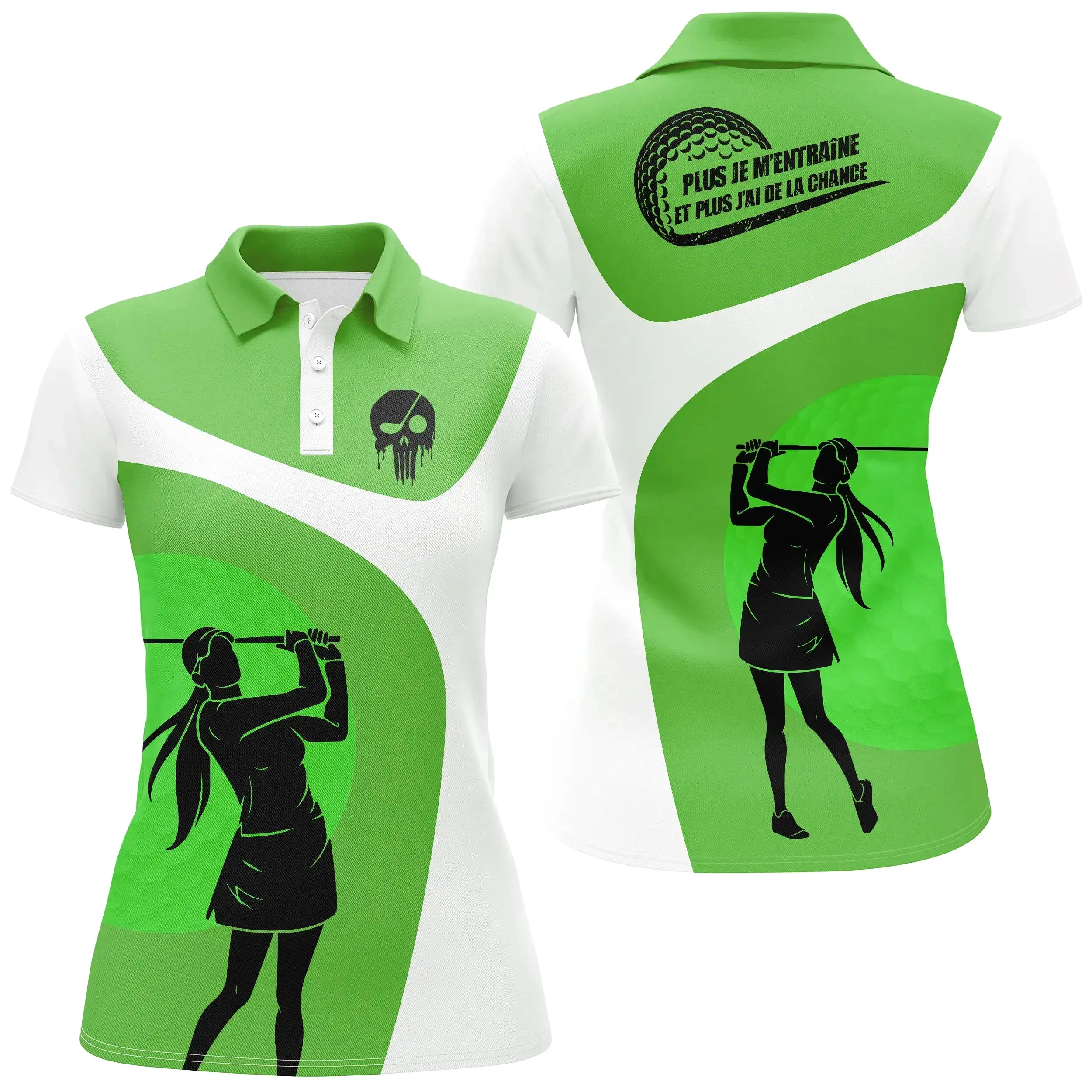 Polo à Séchage Rapide pour Fan de Golf, Golfeur, Golfeuse, Polo de Sport Homme Femme, Polo Shirts de Golf, Cadeau Original Golfe