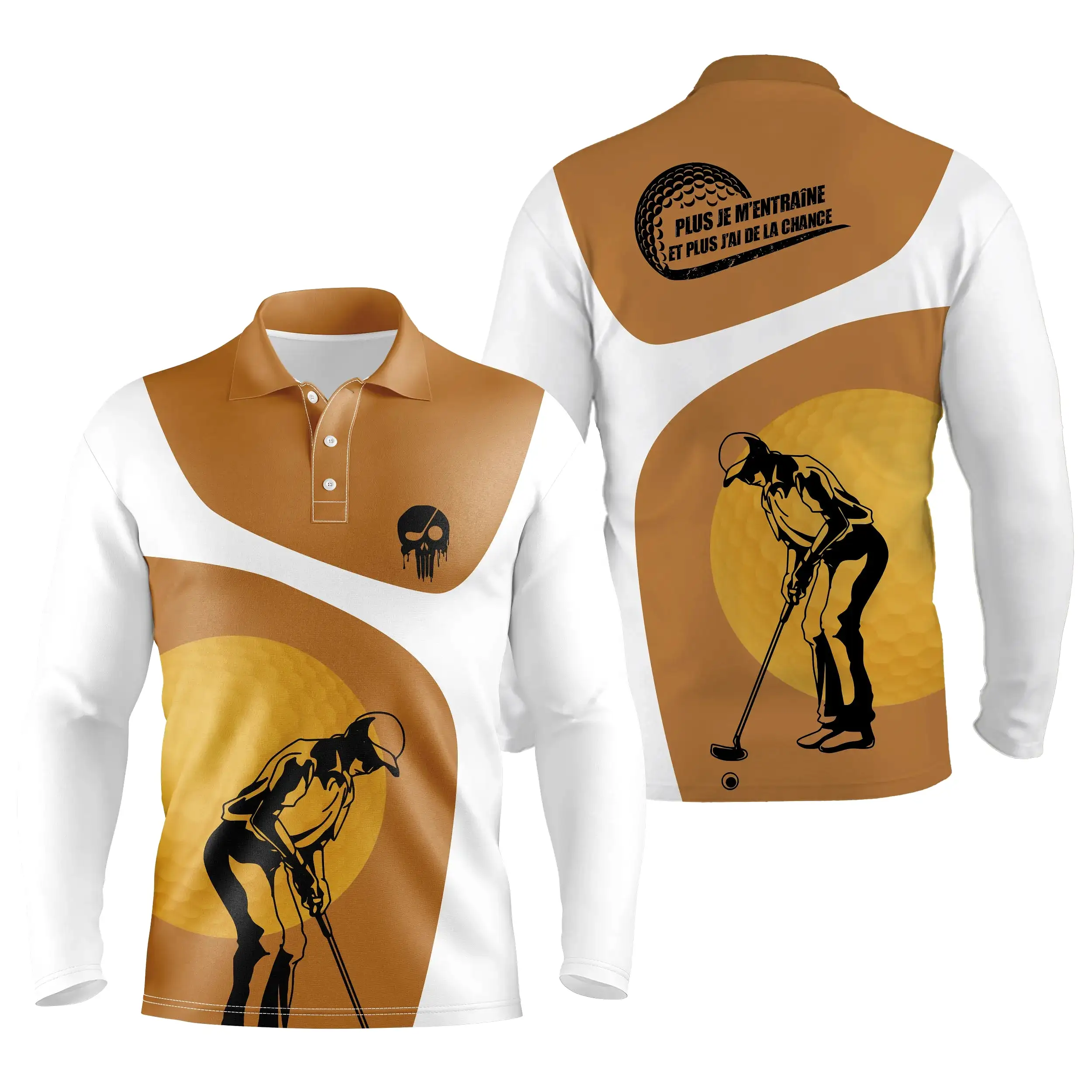 Polo à Séchage Rapide pour Fan de Golf, Golfeur, Golfeuse, Polo de Sport Homme Femme, Polo Shirts de Golf, Cadeau Original Golfe