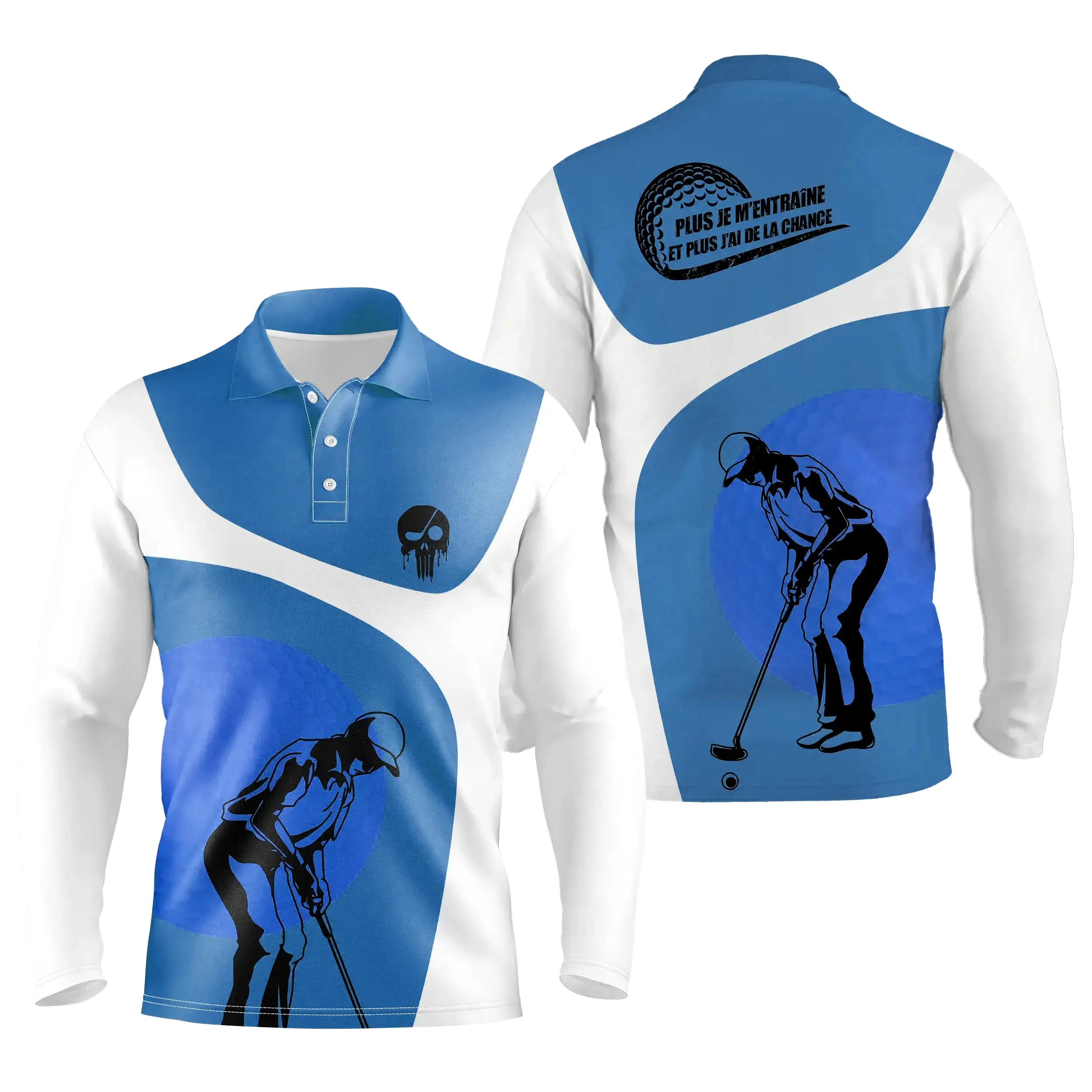 Polo à Séchage Rapide pour Fan de Golf, Golfeur, Golfeuse, Polo de Sport Homme Femme, Polo Shirts de Golf, Cadeau Original Golfe