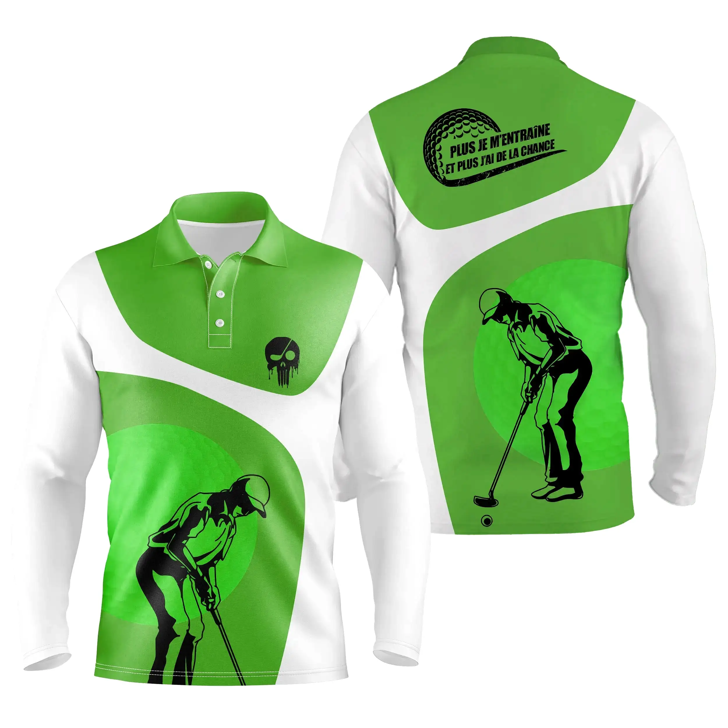 Polo à Séchage Rapide pour Fan de Golf, Golfeur, Golfeuse, Polo de Sport Homme Femme, Polo Shirts de Golf, Cadeau Original Golfe