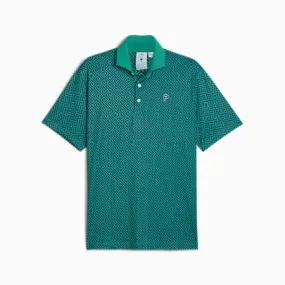 PUMA x PALM TREE CREW Men's Resort Polo | Deep Navy-Sparkling Green | PUMA Golf | PUMA 