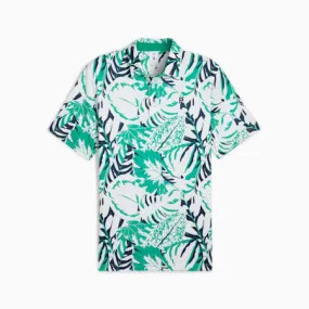 PUMA x PALM TREE CREW Palm Glitch Men's Polo Top | Sparkling Green-Fresh Mint | PUMA Golf | PUMA 