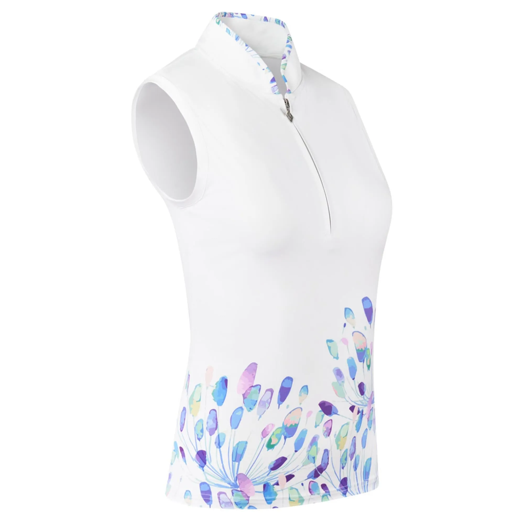 Pure Golf Aria Sleeveless Ladies Golf Polo Shirt Opal Wish