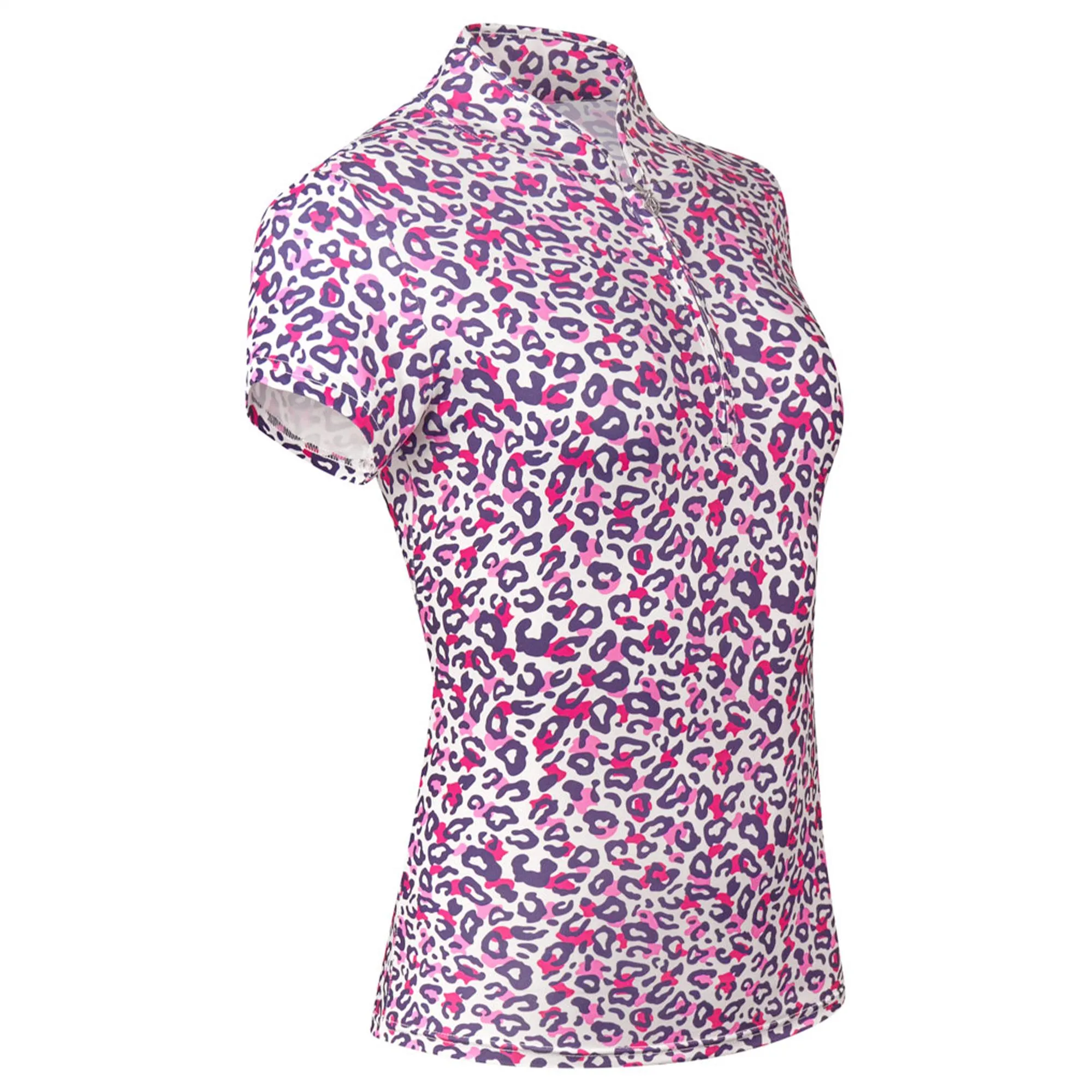 Pure Golf Rise Ladies Golf Polo Shirt Leo Pop