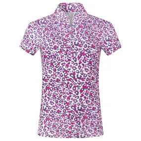 Pure Golf Rise Ladies Golf Polo Shirt Leo Pop