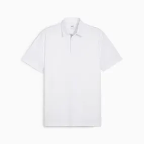 Pure Solid Men's Golf Polo | White Glow | PUMA Summer Neutrals | PUMA 