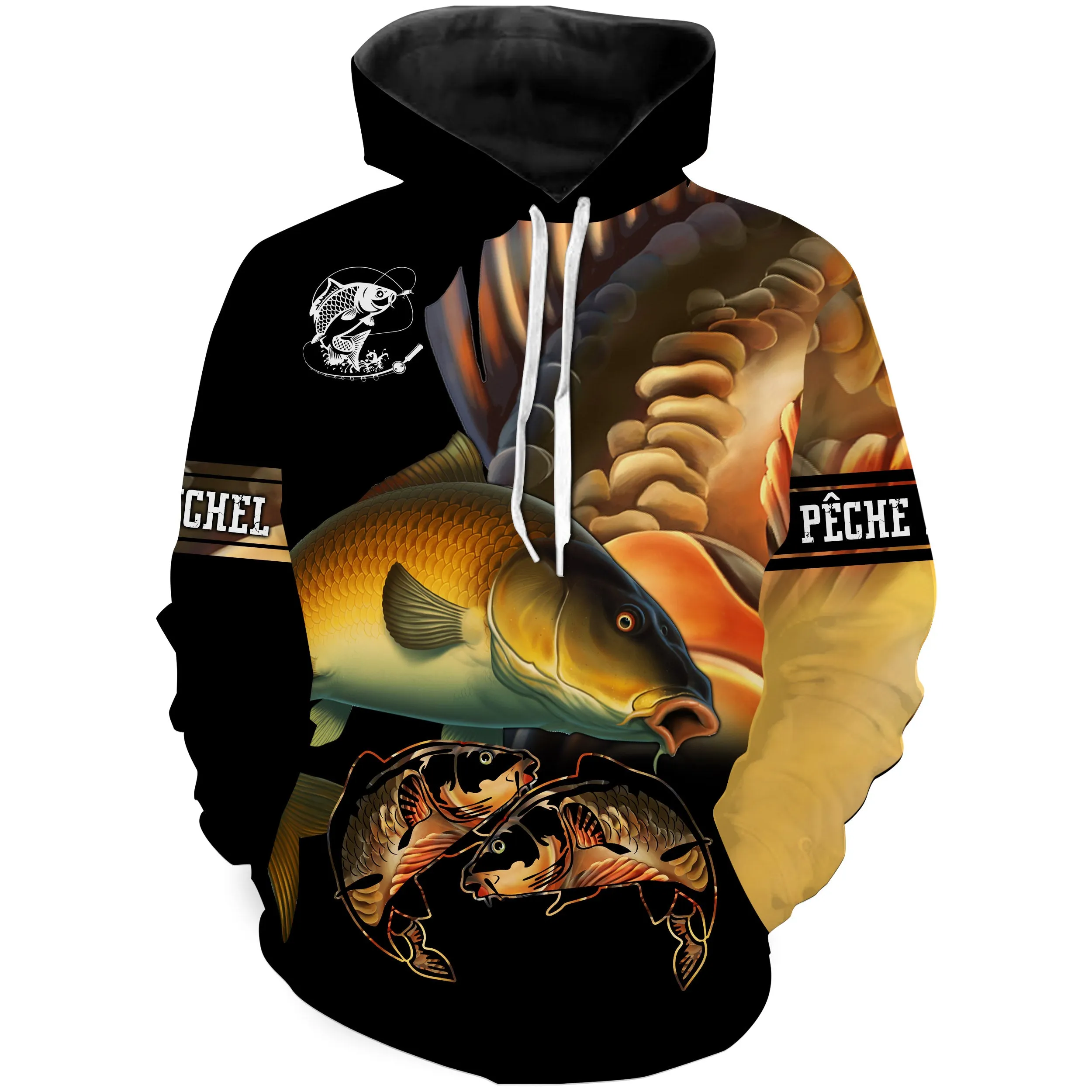 Pêche de la Carpe, Cadeau Original Pêcheur, Tee Shirt, Sweat à capuche, Vêtement Anti UV, Cadeau Personnalisé Pour La Pêche - CT