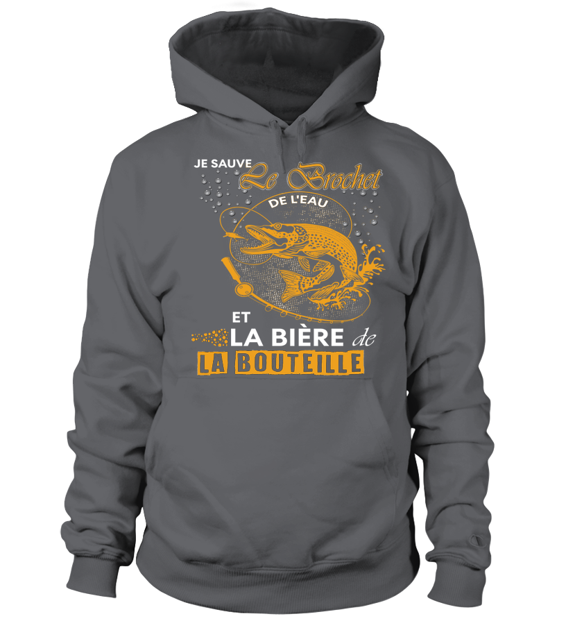 Pêche Du Brochet Au Leurre Souple, Bière, Cadeau Humour Pêcheur, Je Sauve Le Brochet De l'Eau - VEPEBR021