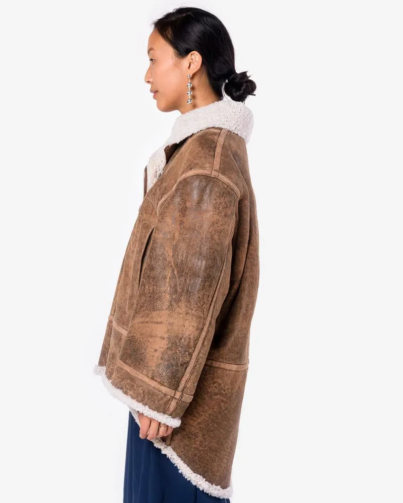 Sherpa Jacket in Brown