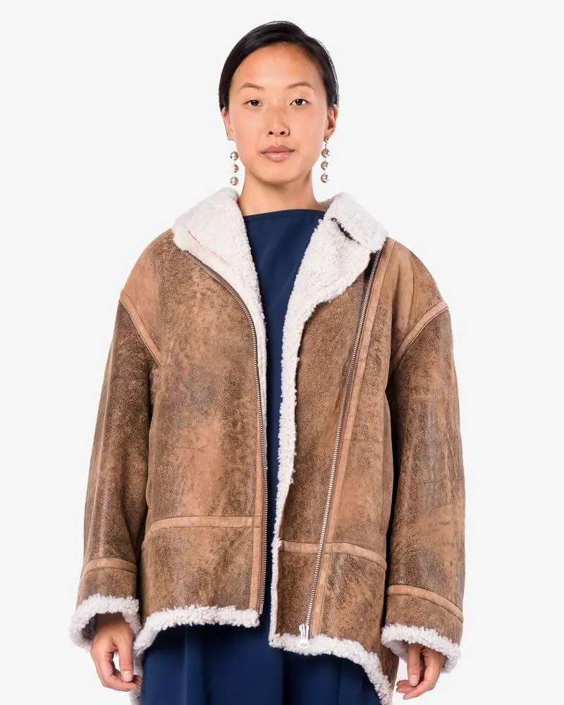 Sherpa Jacket in Brown