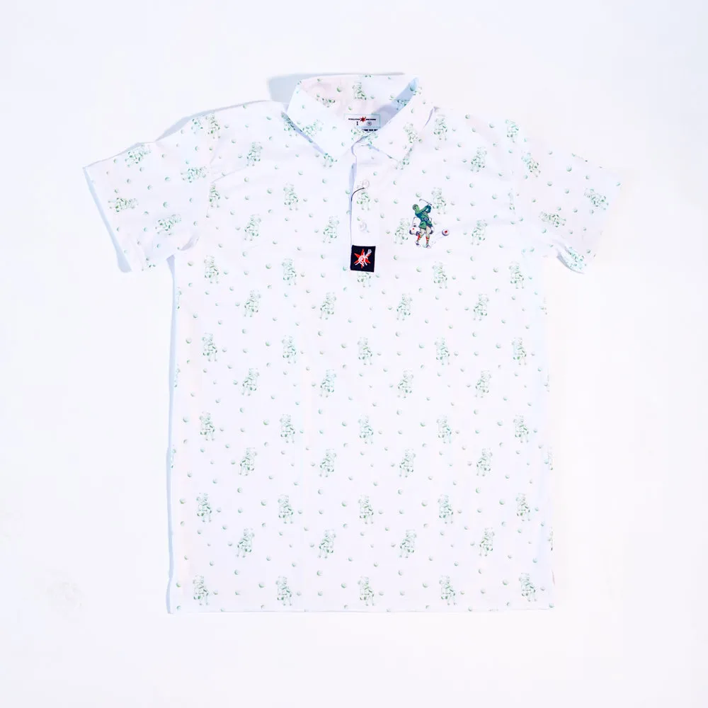 Snowman Golf Polo - Anti-Hero (White)