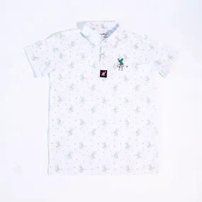 Snowman Golf Polo - Anti-Hero (White)