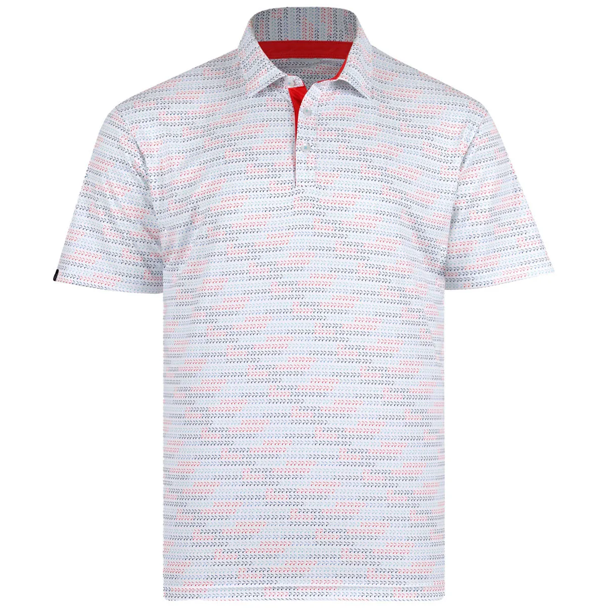 Swannies Golf Men's Red Multi Carlson Polo