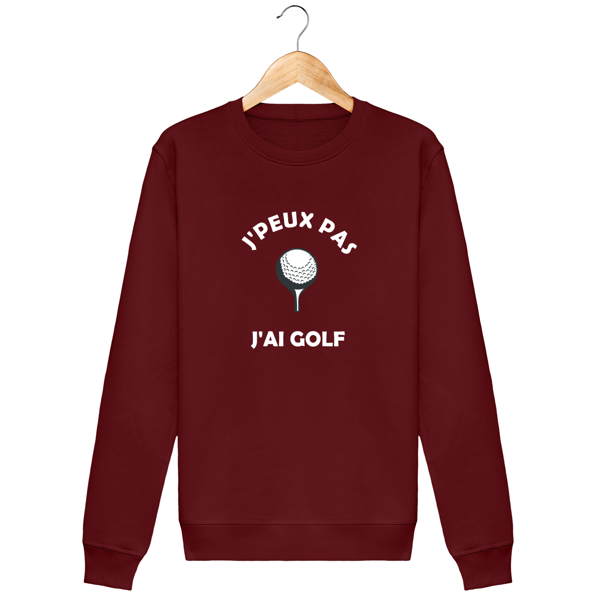 Sweat Col Rond J'PEUX PAS J'AI GOLF