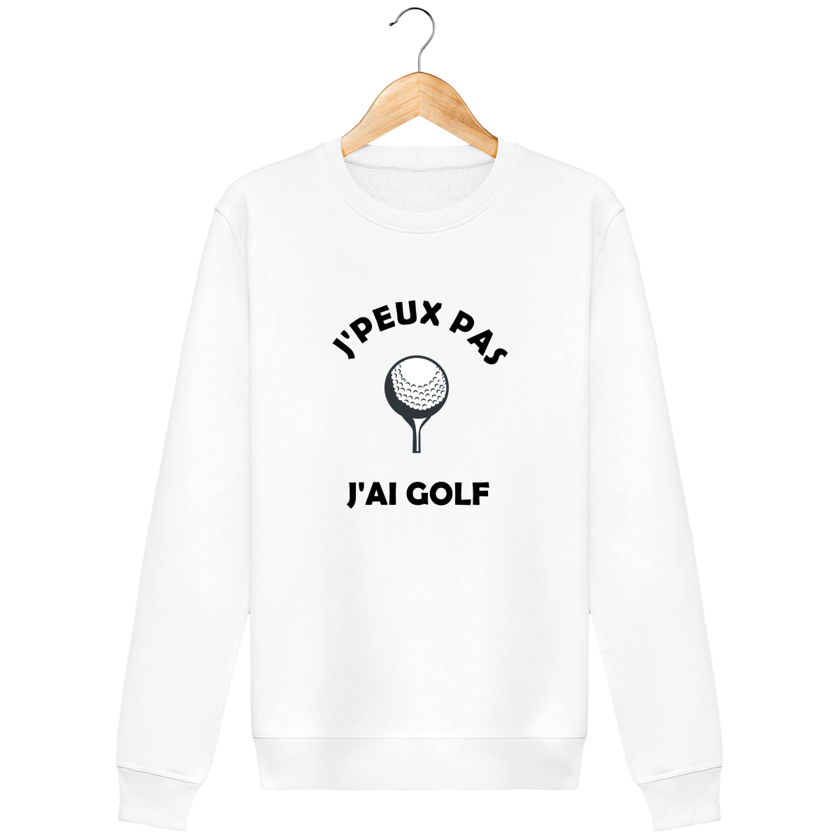 Sweat Col Rond J'PEUX PAS J'AI GOLF