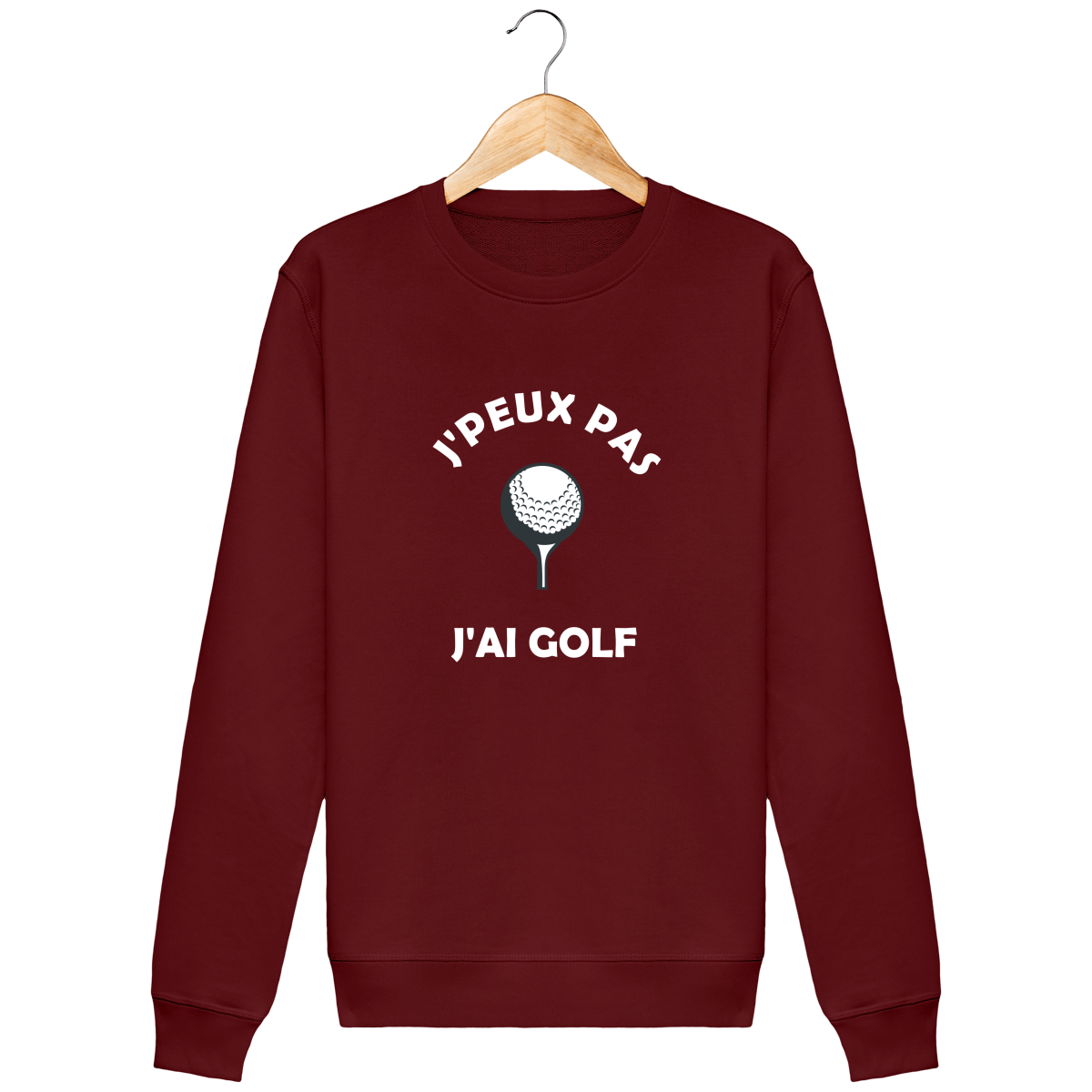 Sweat Col Rond J'PEUX PAS J'AI GOLF