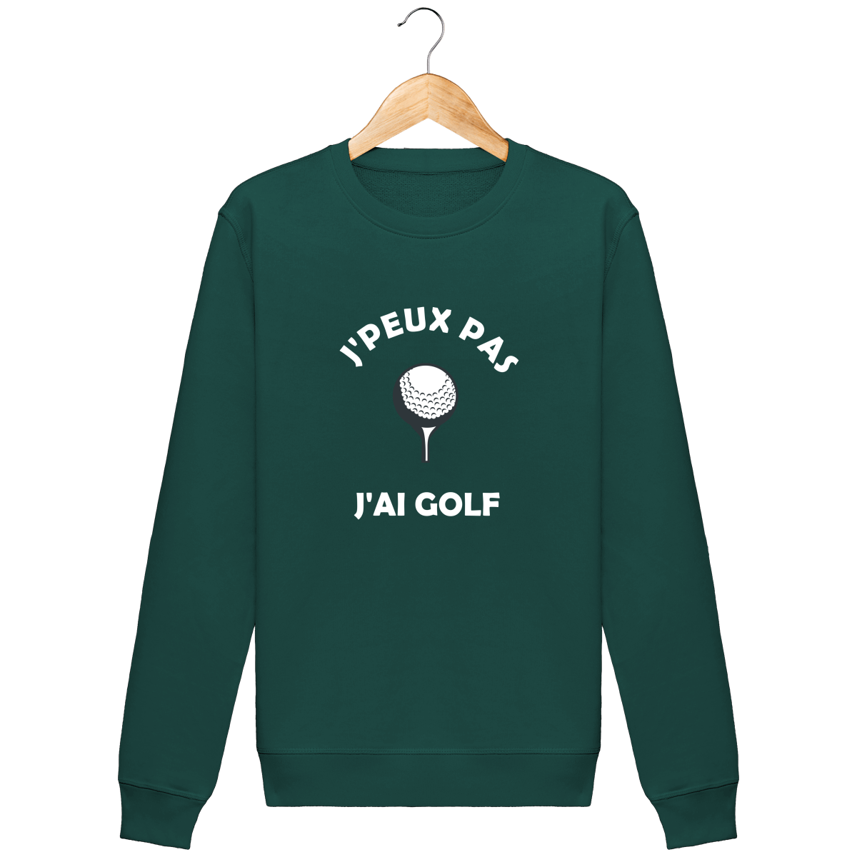 Sweat Col Rond J'PEUX PAS J'AI GOLF