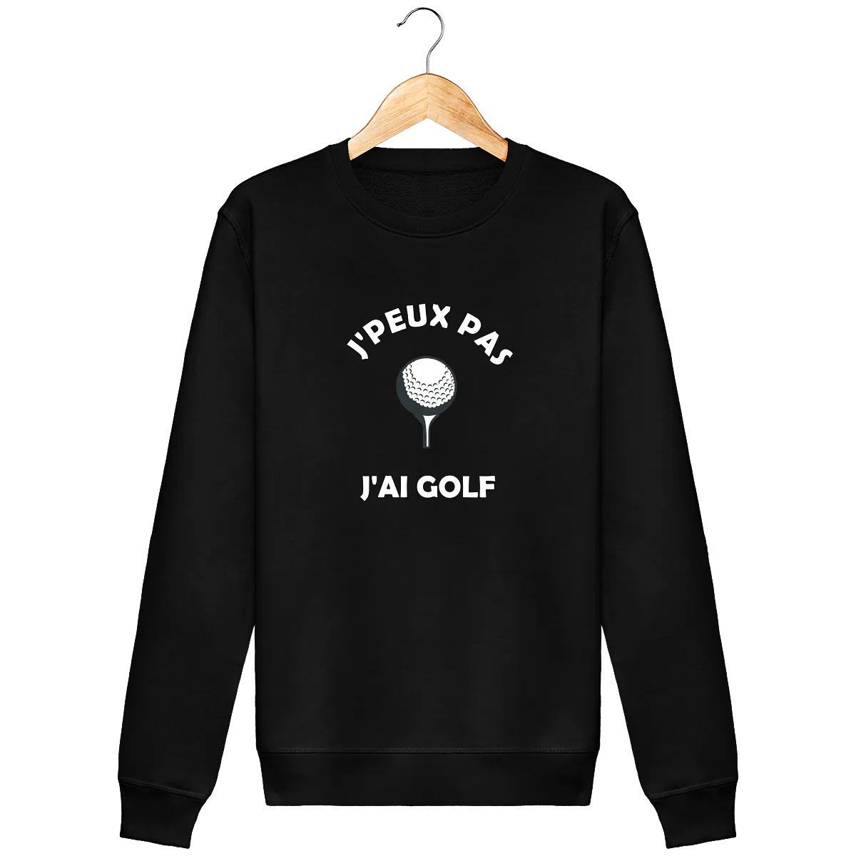 Sweat Col Rond J'PEUX PAS J'AI GOLF