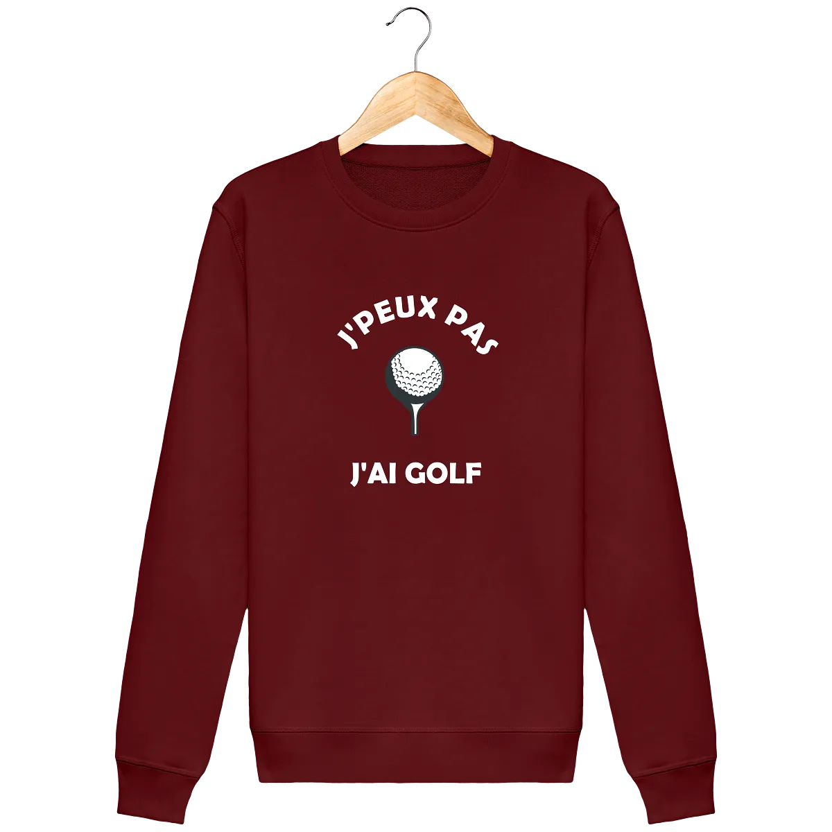 Sweat Col Rond J'PEUX PAS J'AI GOLF