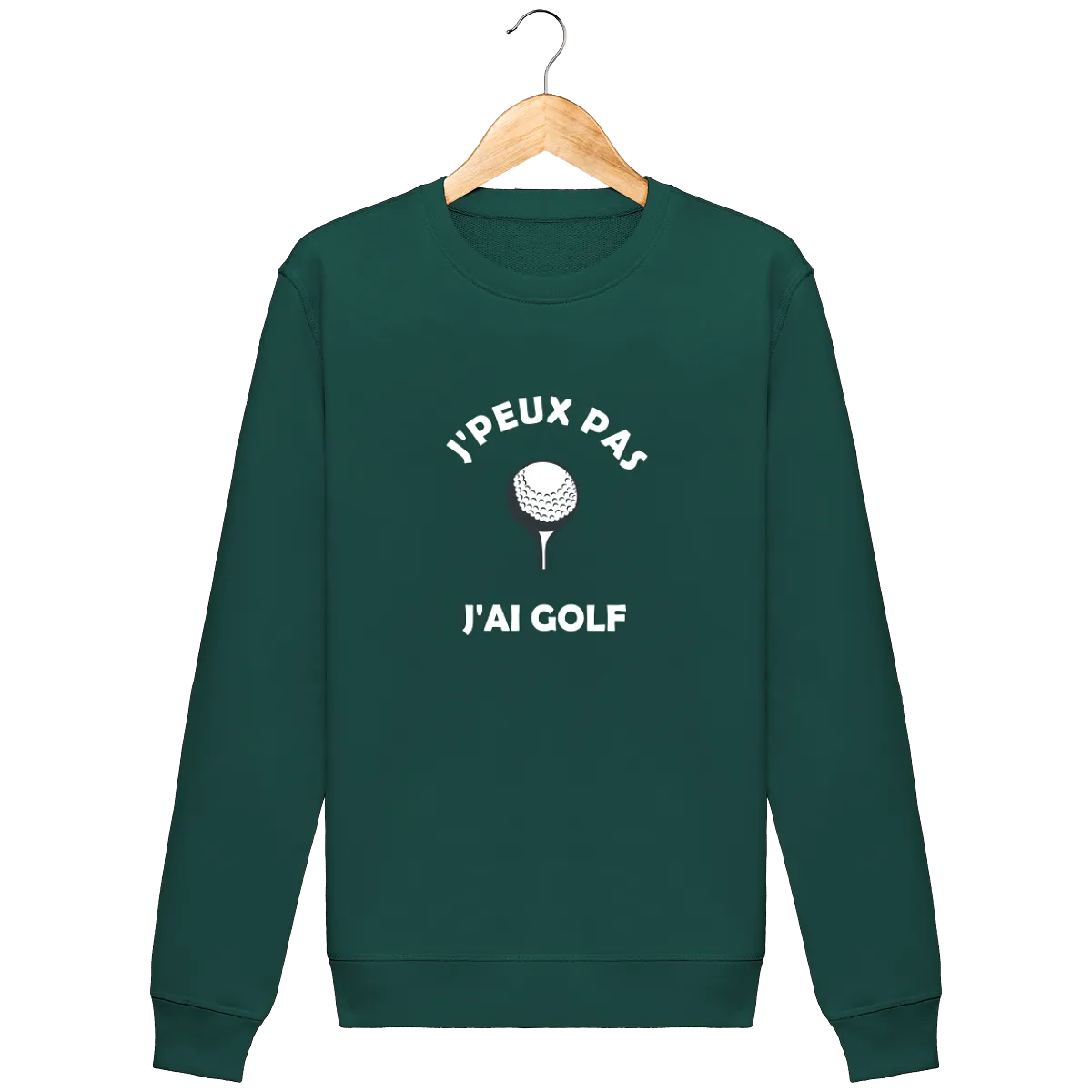 Sweat Col Rond J'PEUX PAS J'AI GOLF