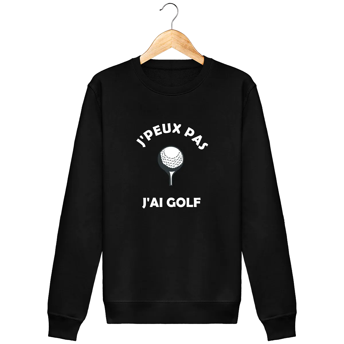 Sweat Col Rond J'PEUX PAS J'AI GOLF