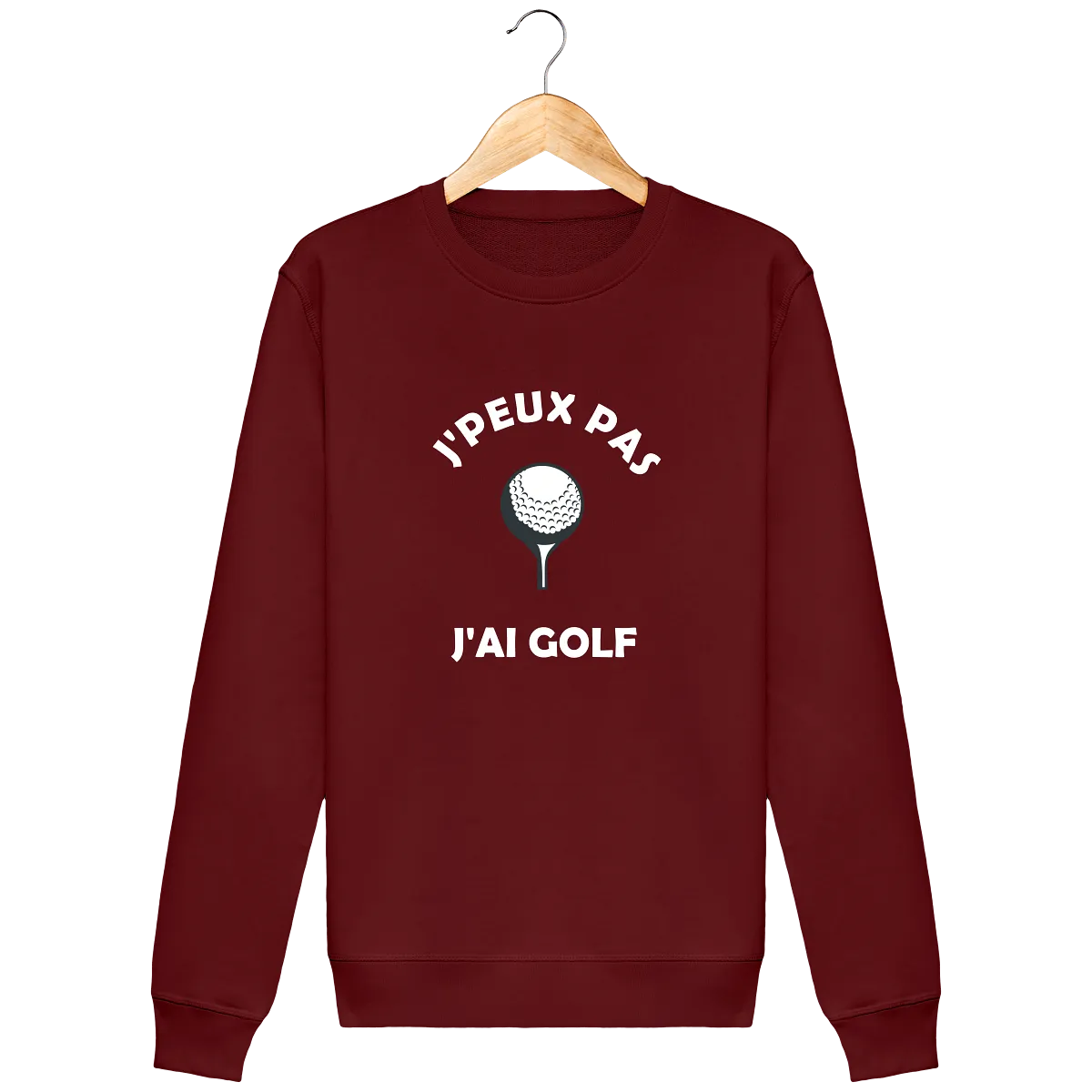 Sweat Col Rond J'PEUX PAS J'AI GOLF