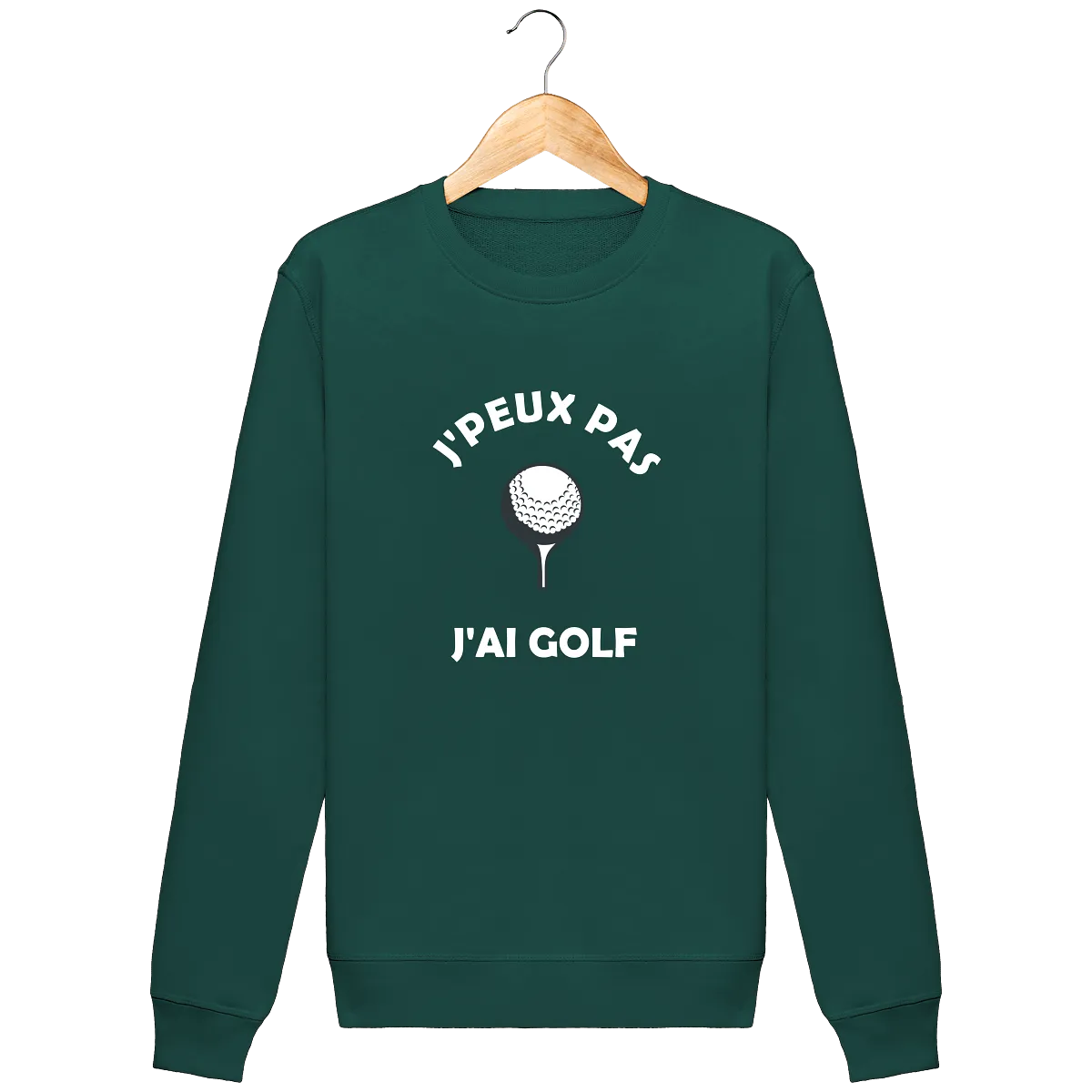 Sweat Col Rond J'PEUX PAS J'AI GOLF