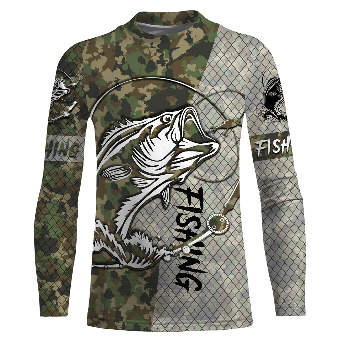 T-shirt Anti-UV Pêche Camouflage, Protection et Style pour Chaque Sortie - CT01092029