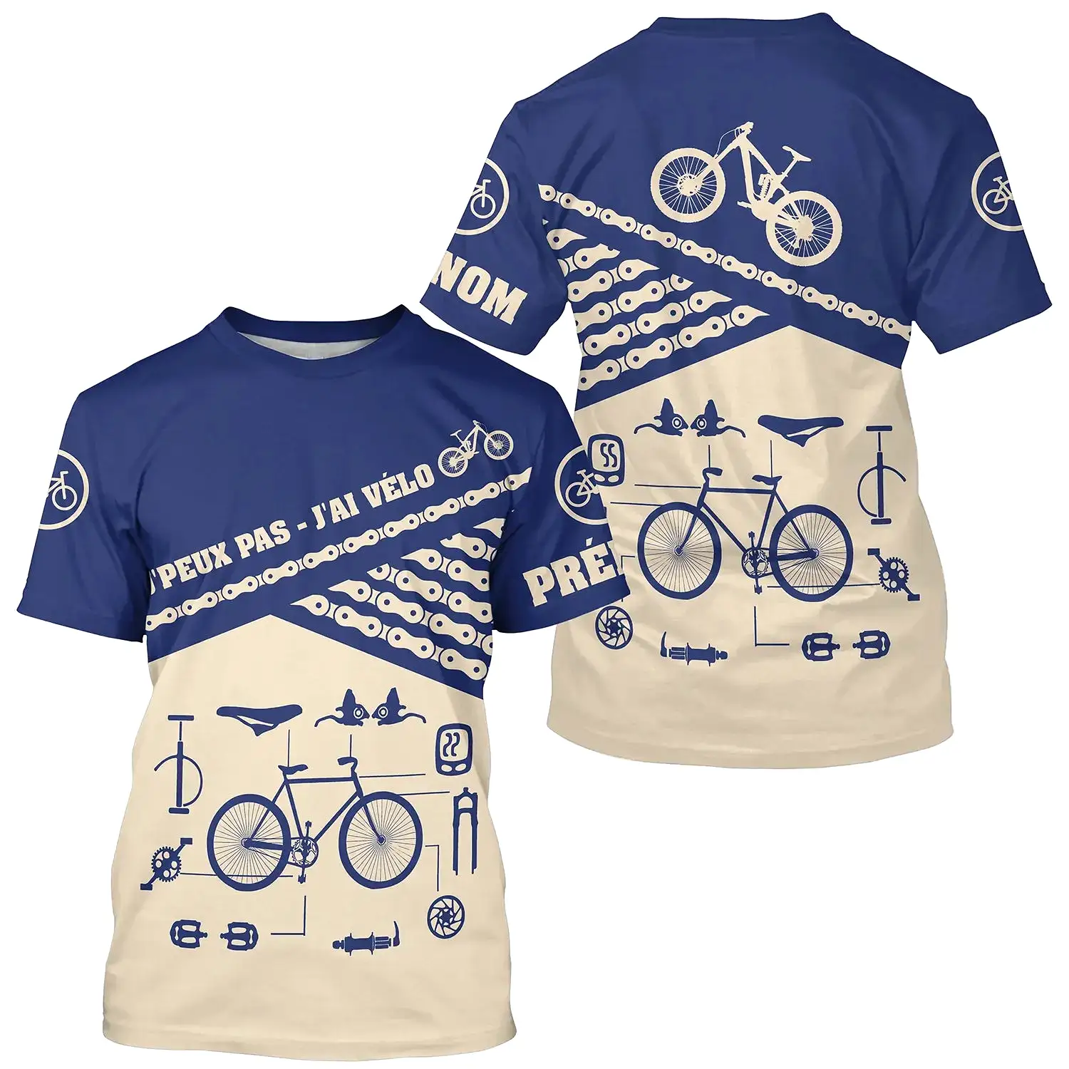 T-shirt Humour Cyclisme, J'Peux Pas J'ai Vélo - CT07022432