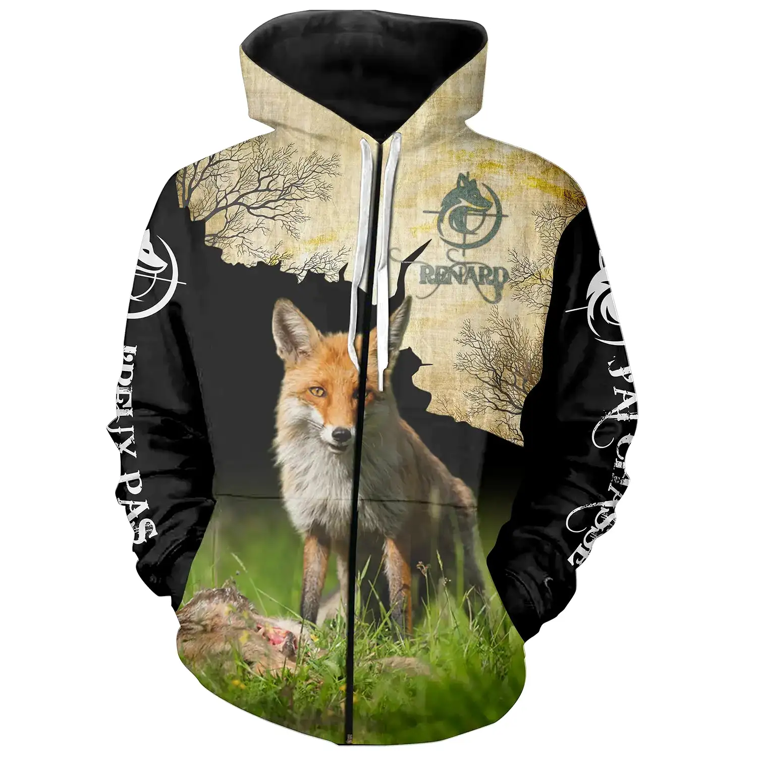 T-shirt, Sweat Chasse Au Renard, Camouflage Chasseur J'peux Pas J'ai Chasse - CT12112232