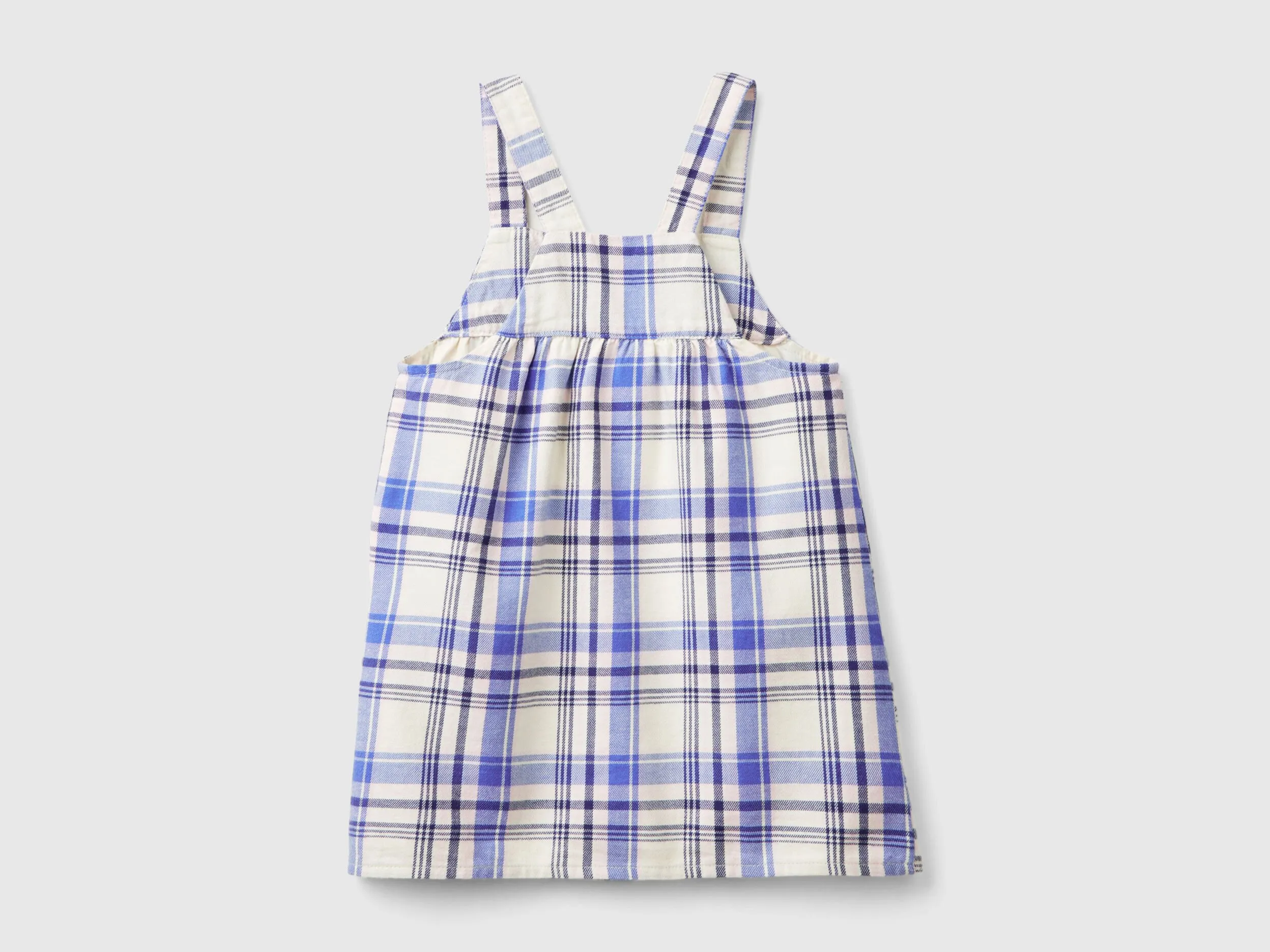 Tartan dungaree dress - Multi-color | Benetton