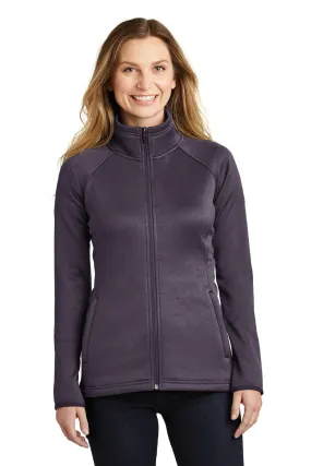 The North Face Ladies Canyon Flats Stretch Fleece Jacket NF0A3LHA Dark Eggplant Purple Heather