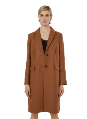 Tommy hilfiger  Belted wool-blend coat - Brown