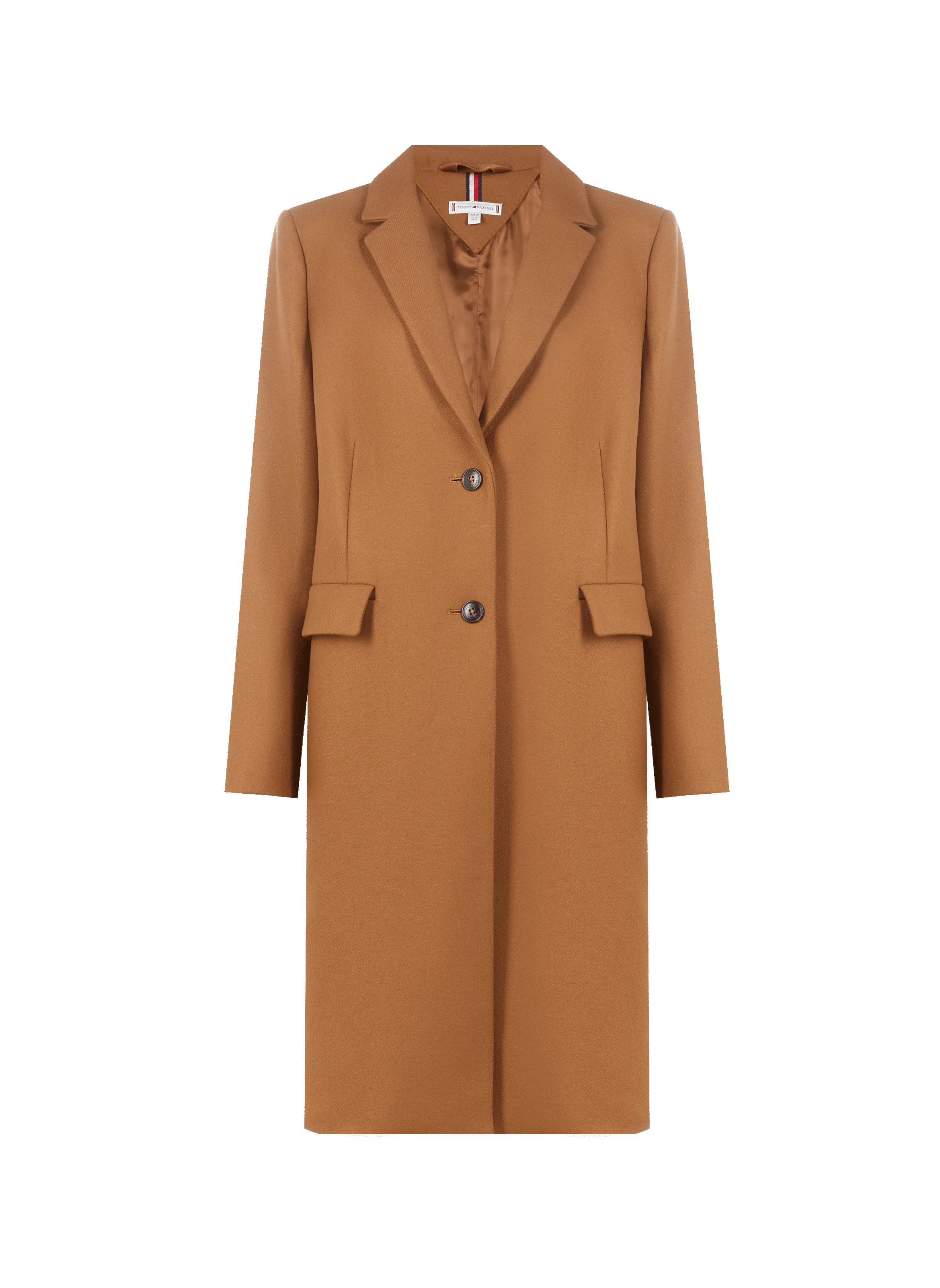 Tommy hilfiger  Belted wool-blend coat - Brown