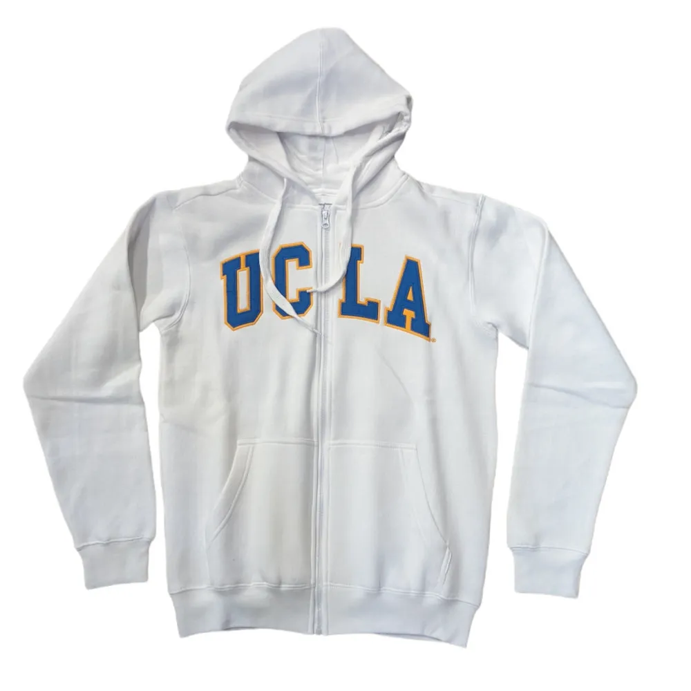 UCLA Vintage Full Zip Hood White