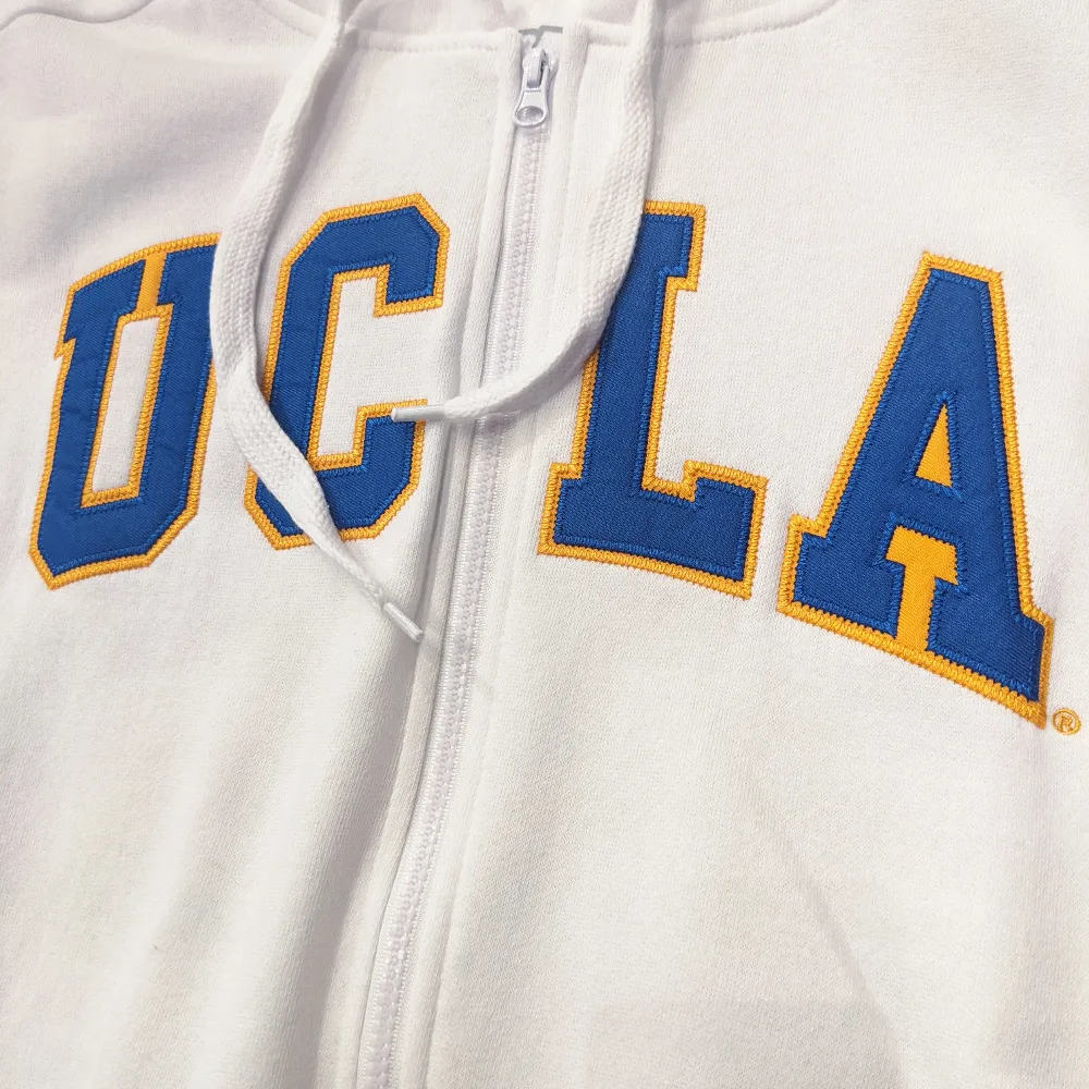 UCLA Vintage Full Zip Hood White