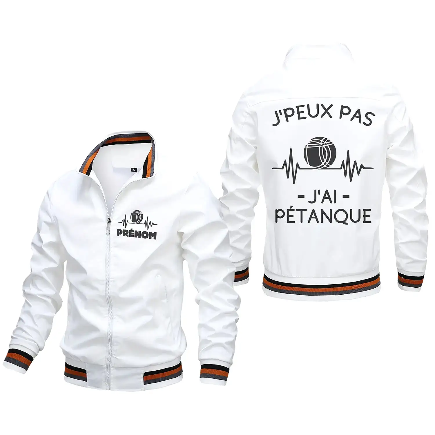 Veste De Pétanque Avec Prénom Et Logo Personnalisés, J'peux Pas J'ai Pétanque, Cadeau Humour Boulistes - CT06092340