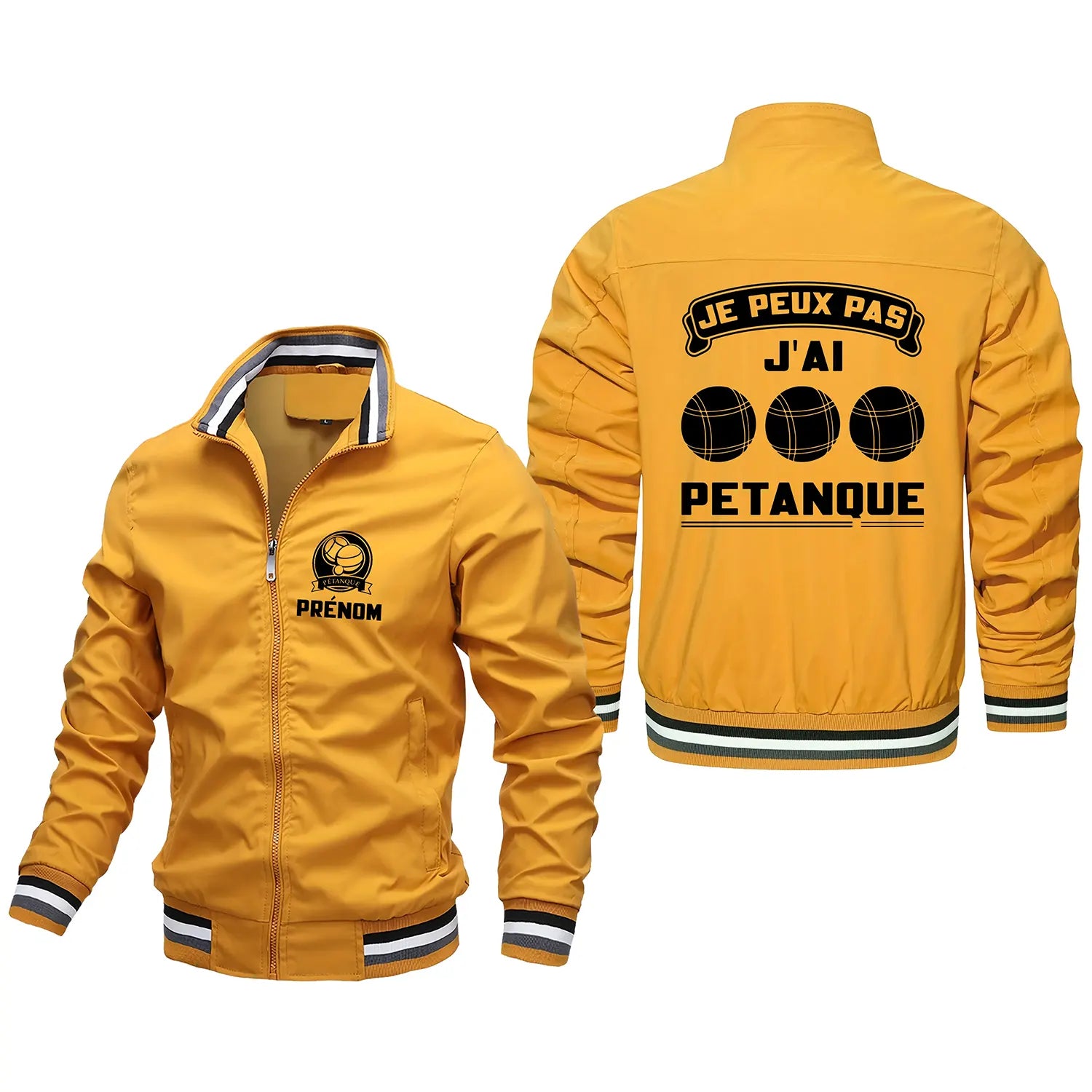 Veste De Pétanque Avec Prénom Et Logo Personnalisés, J'peux Pas J'ai Pétanque, Cadeau Original Boulistes - CT06092341