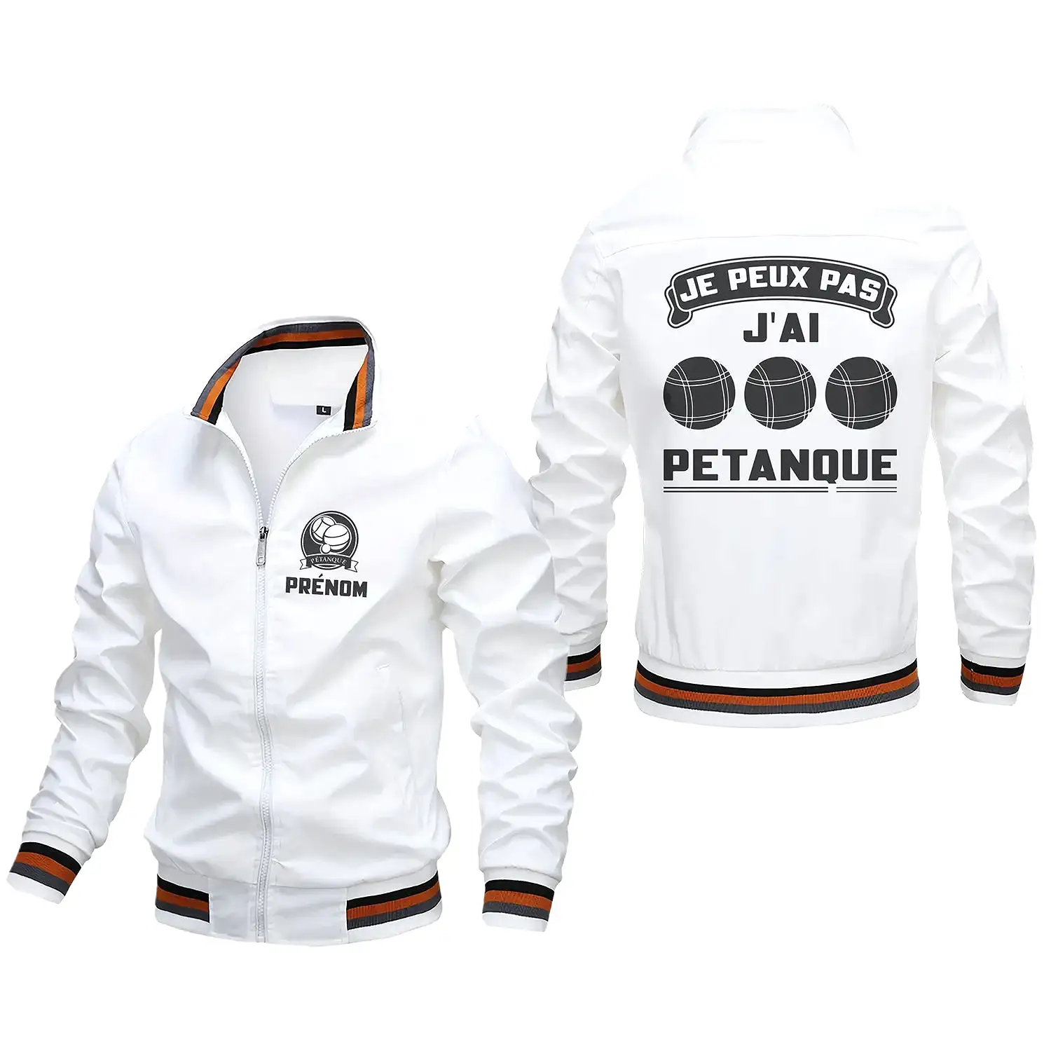 Veste De Pétanque Avec Prénom Et Logo Personnalisés, J'peux Pas J'ai Pétanque, Cadeau Original Boulistes - CT06092341