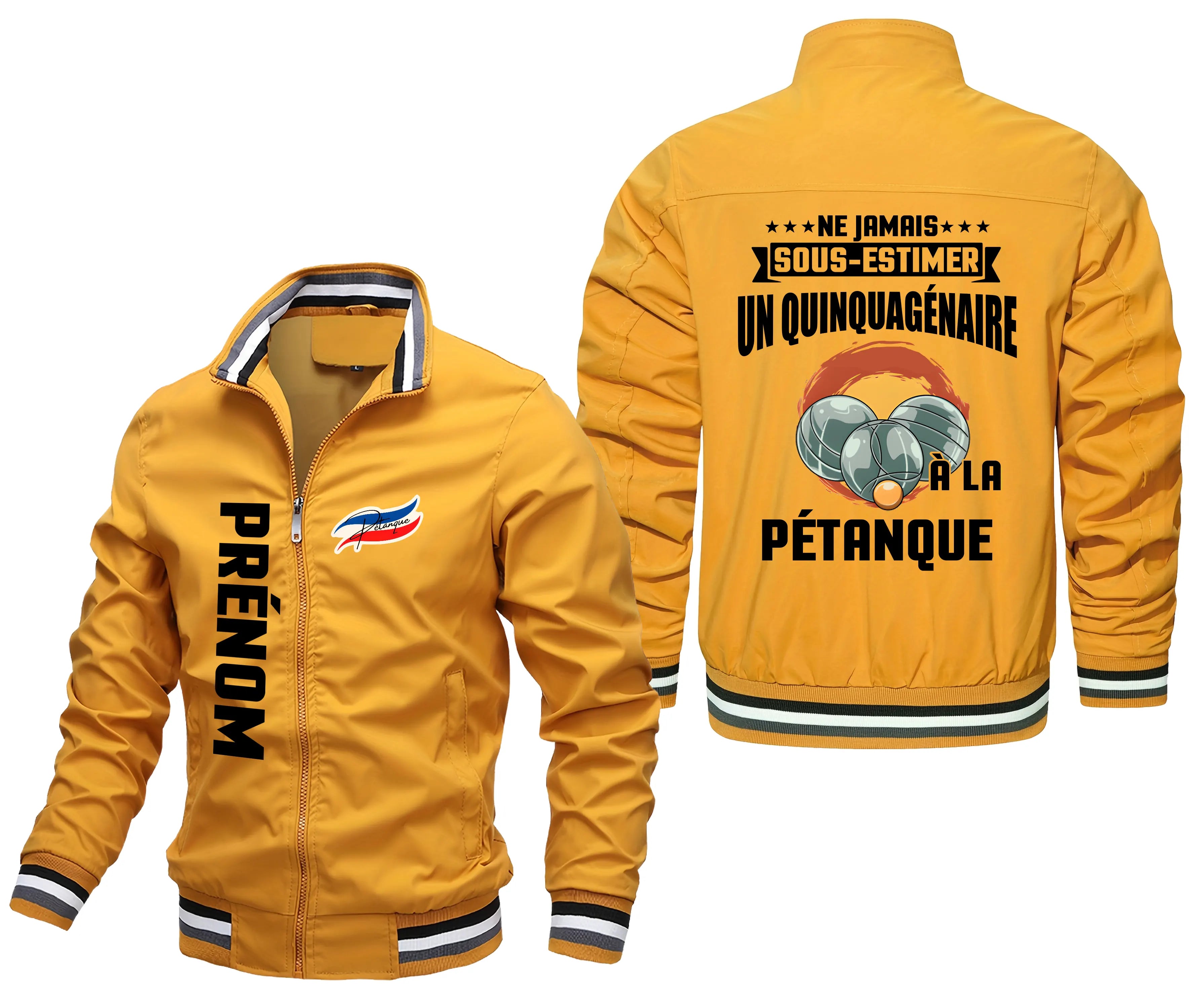 Veste De Sport Pétanque Personnalisée, Ne Jamais Sous Estimer Un Quinquagénaire  La Pétanque - CT09092345