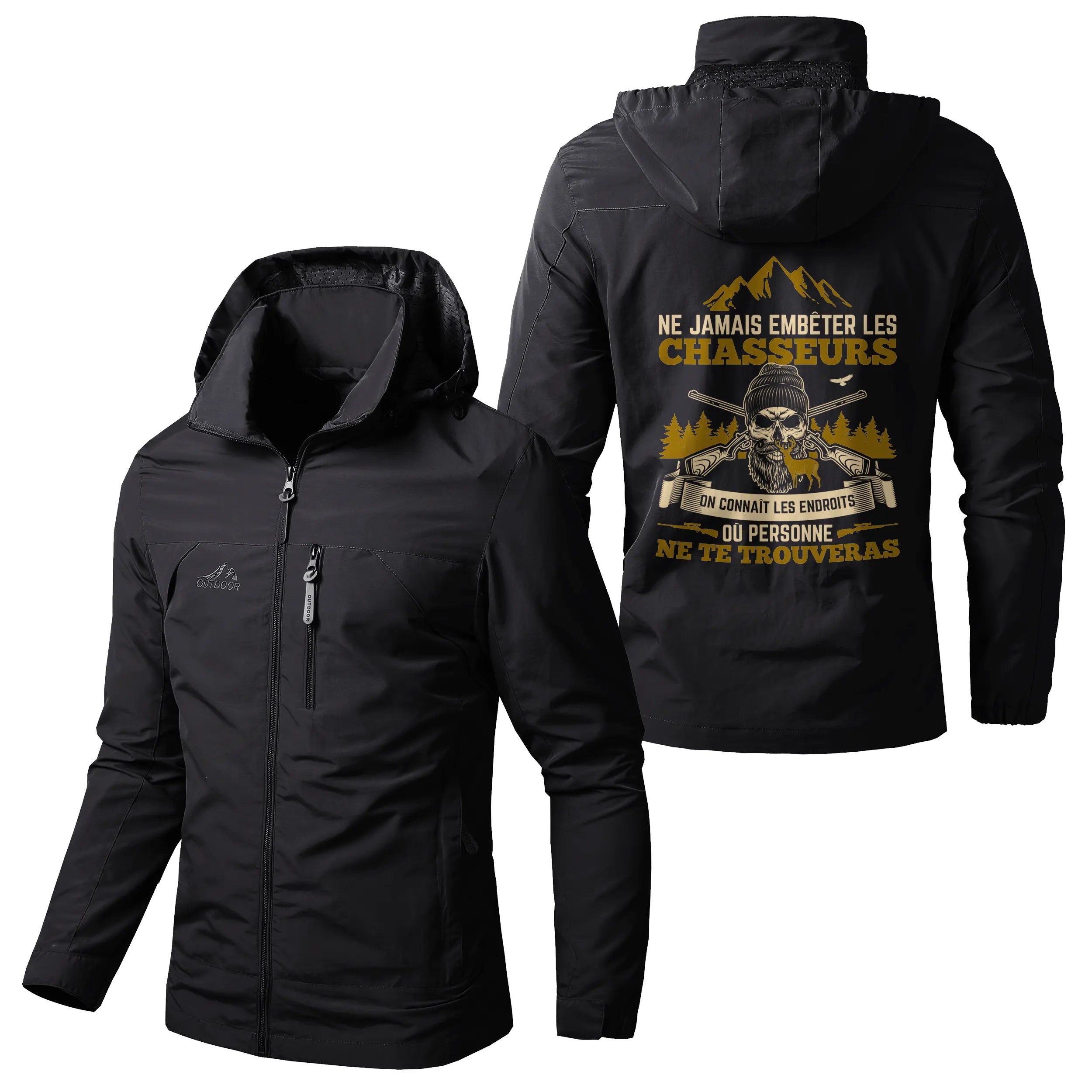 Veste Imperméable Et Coupe-Vent Chasse, Ne Jamais Embêter Les Chasseurs, Cadeau Humour Fan De Chasse - CT07092351