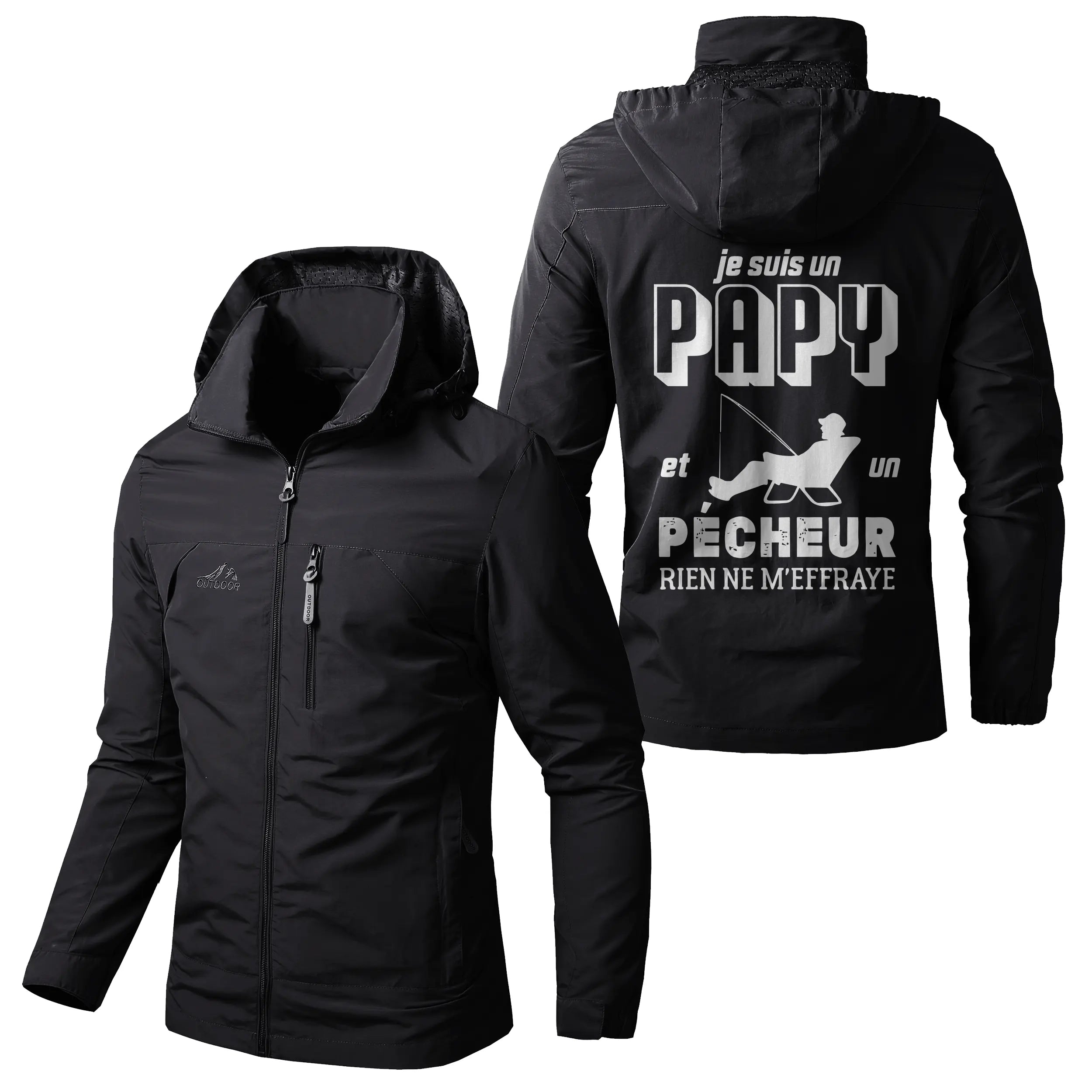 Veste Imperméable et Coupe-Vent - Je Suis Un Papy Pêcheur, Cadeau Drle Grand-père - CT05092349