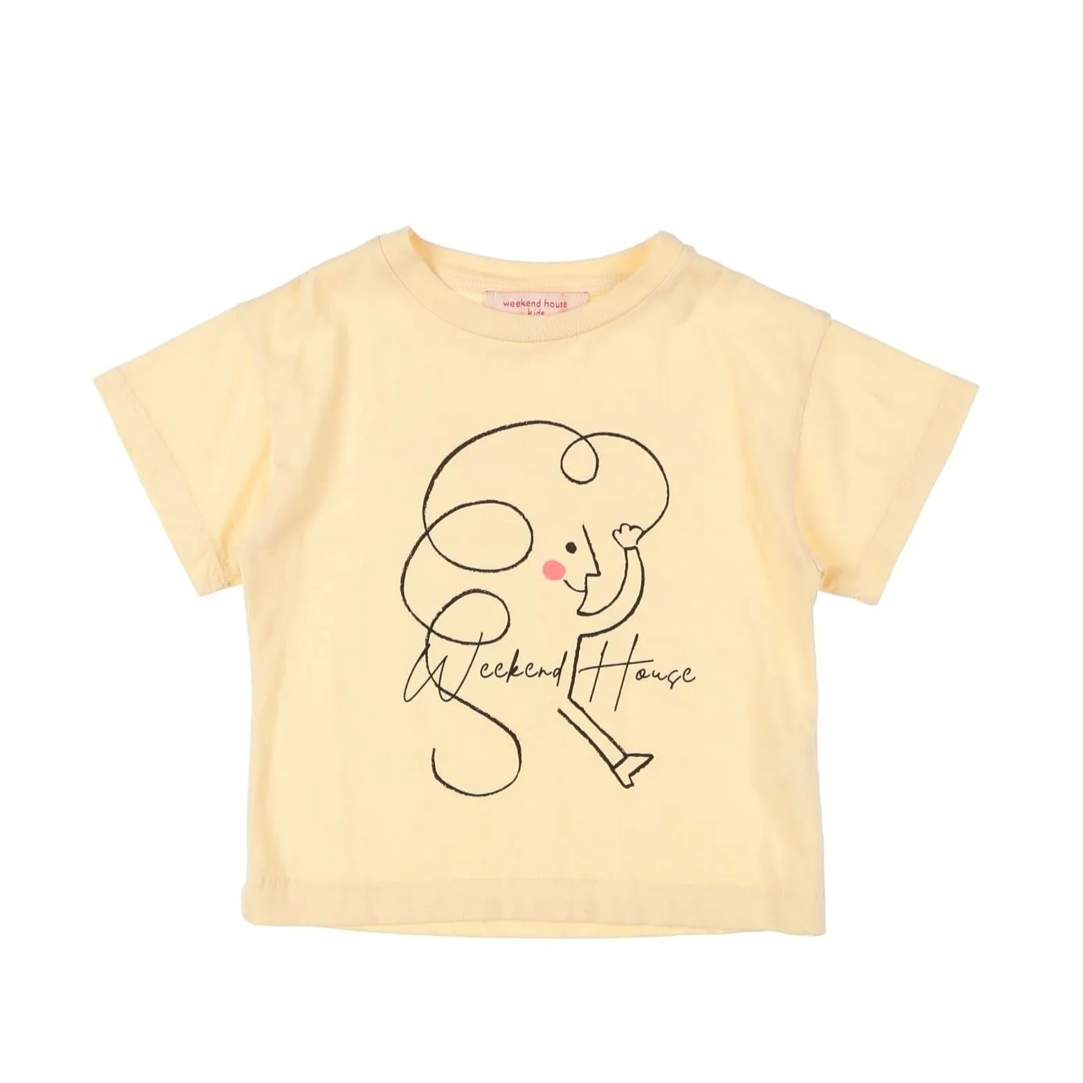 Weekend House Kids Girl's CREAM T-SHIRT