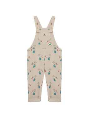 Weekend House Kids   Printed organic cotton corduroy overalls 