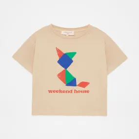 WEEKEND HOUSE KIDS Tangram T-Shirt - Sand