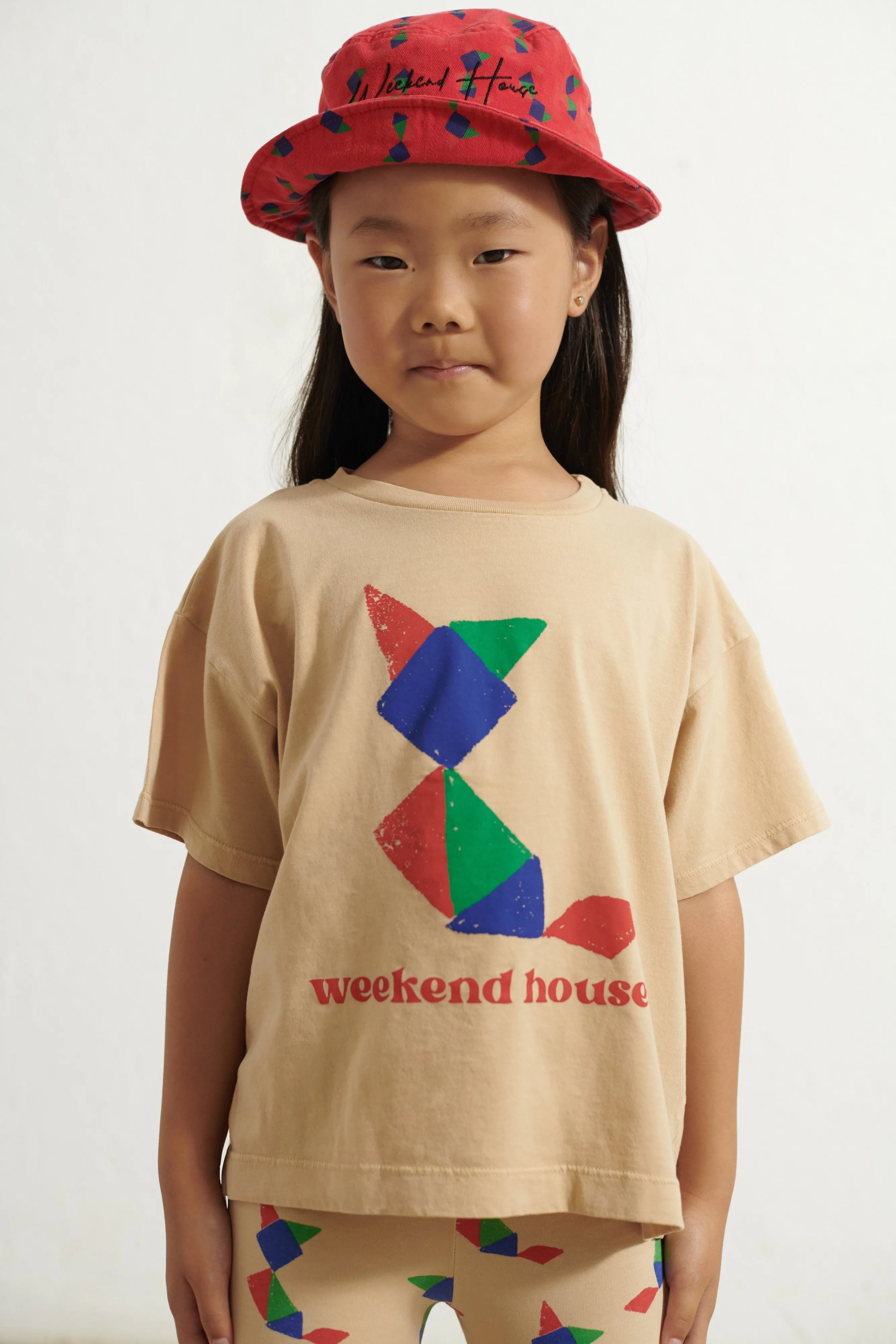 WEEKEND HOUSE KIDS Tangram T-Shirt - Sand