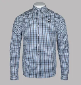 Weekend Offender Lisbon Check Shirt Blue House Check