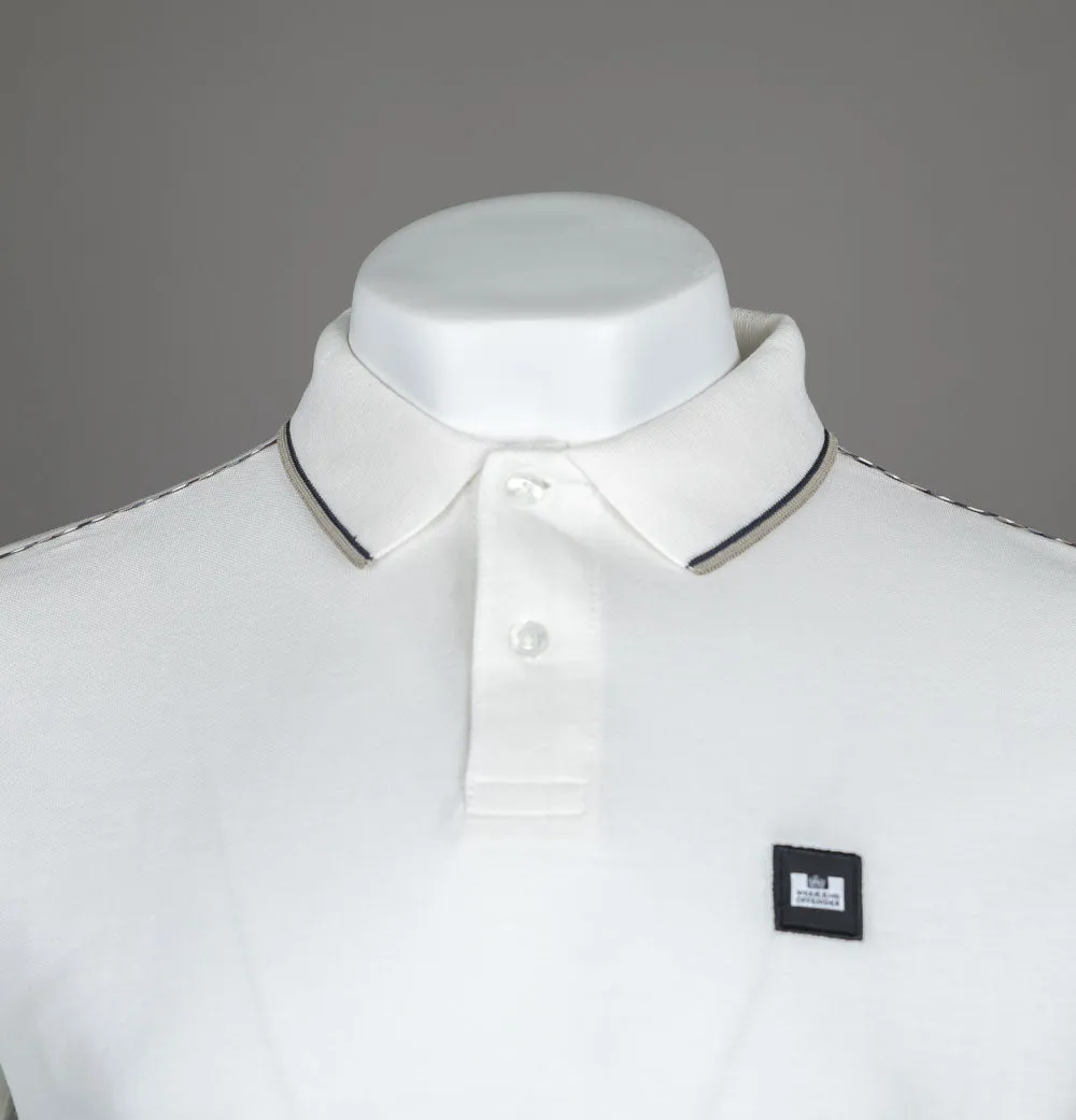 Weekend Offender LS Carola Polo Shirt Winter White/House Check